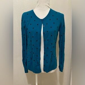 Old Navy Embroidered Polka Dot Buttoned Cardigan